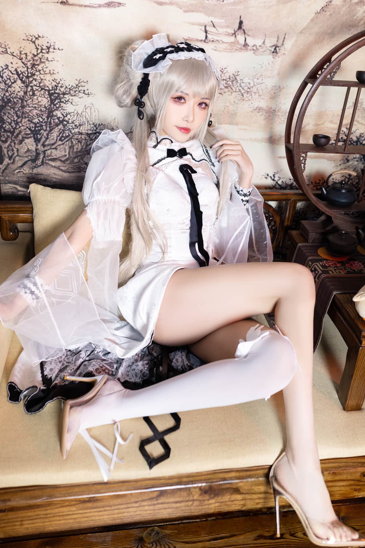 《源纱希喵喵喵》黑丝美腿cos图片写真合集 最新资源