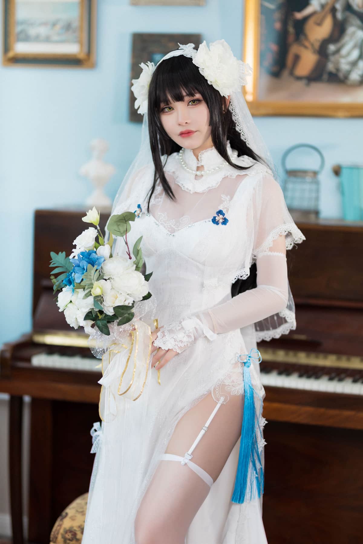 前羽_rr Cos黑丝美腿福利美少女 写真图包合集下载 35套