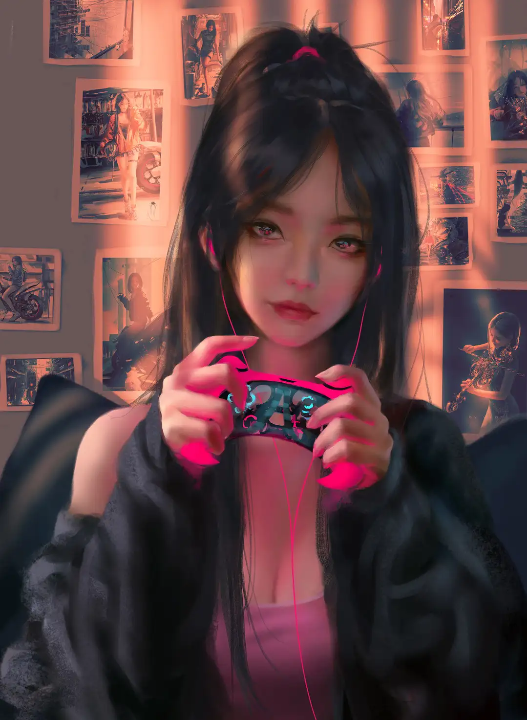 WLOP鬼刀 高清4K8K二次元插画图集合集打包下载