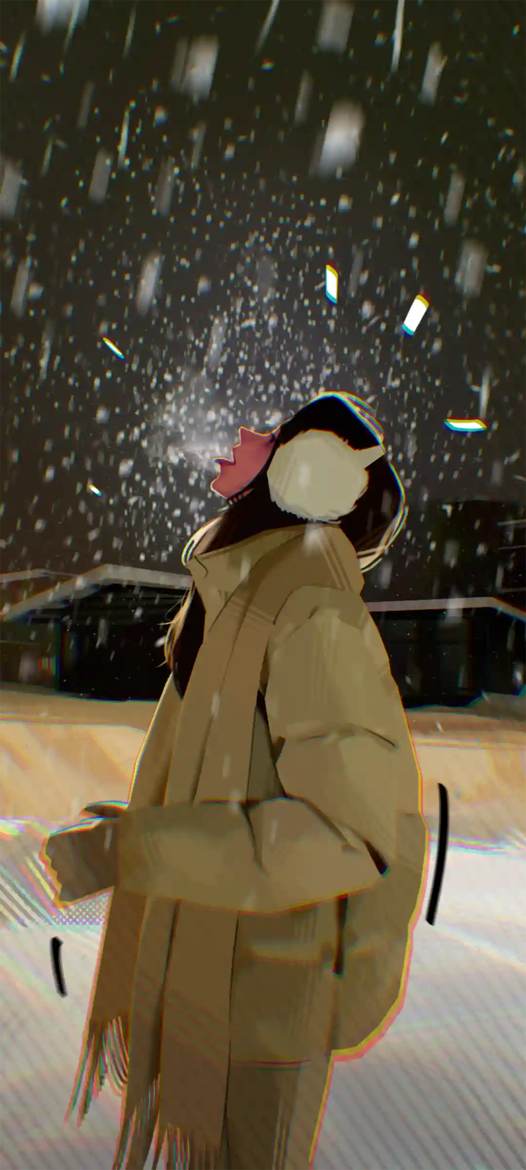 奇幻与趣味融合情侣手机壁纸设计