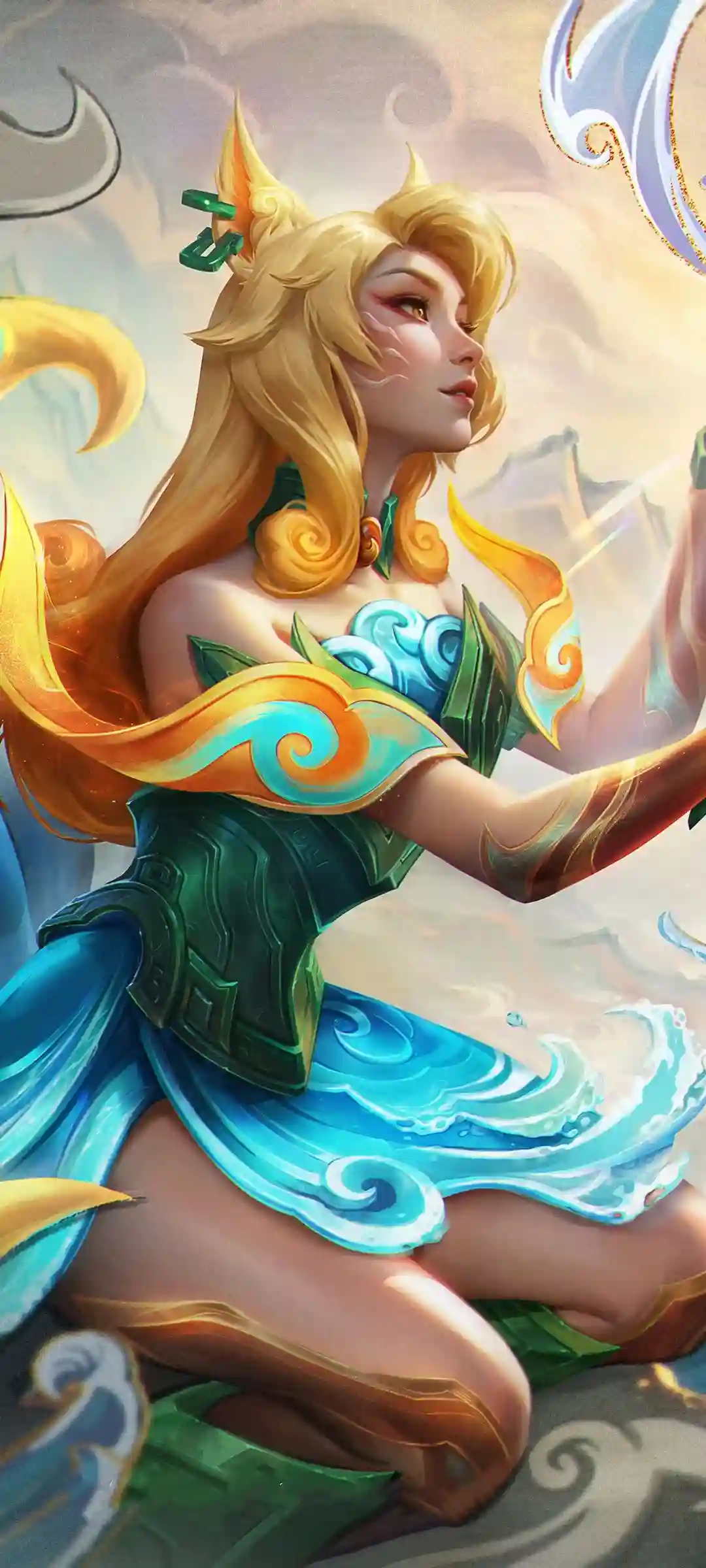 英雄联盟美女海景雪景银杏叶手机壁纸展示