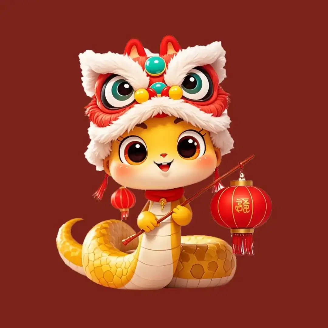 可爱蛇主题高清头像设计