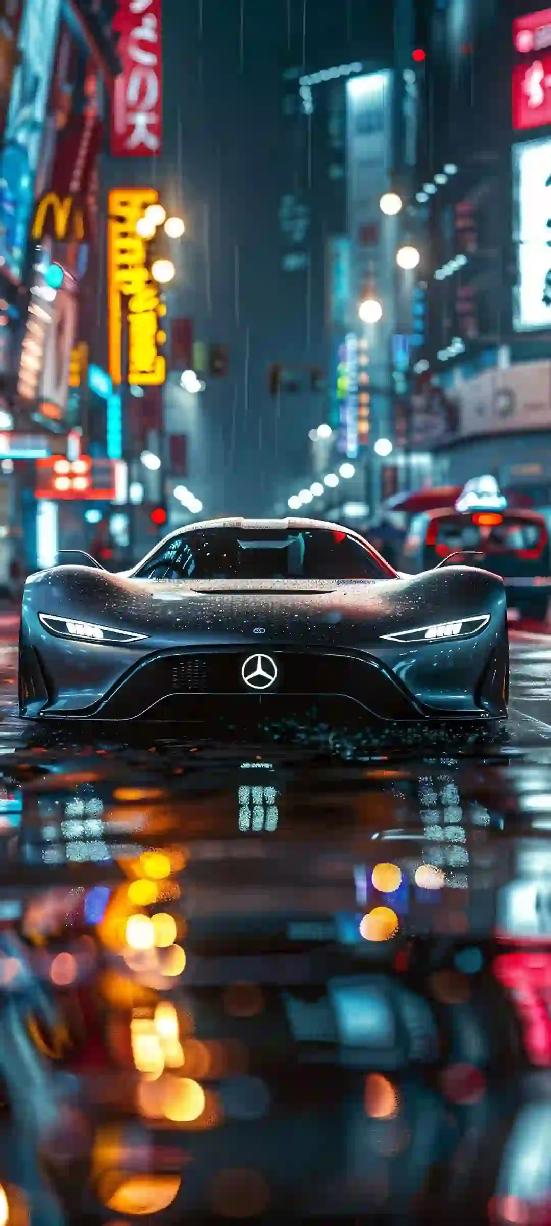 陈瑶动漫风格与新年汽车手机壁纸设计