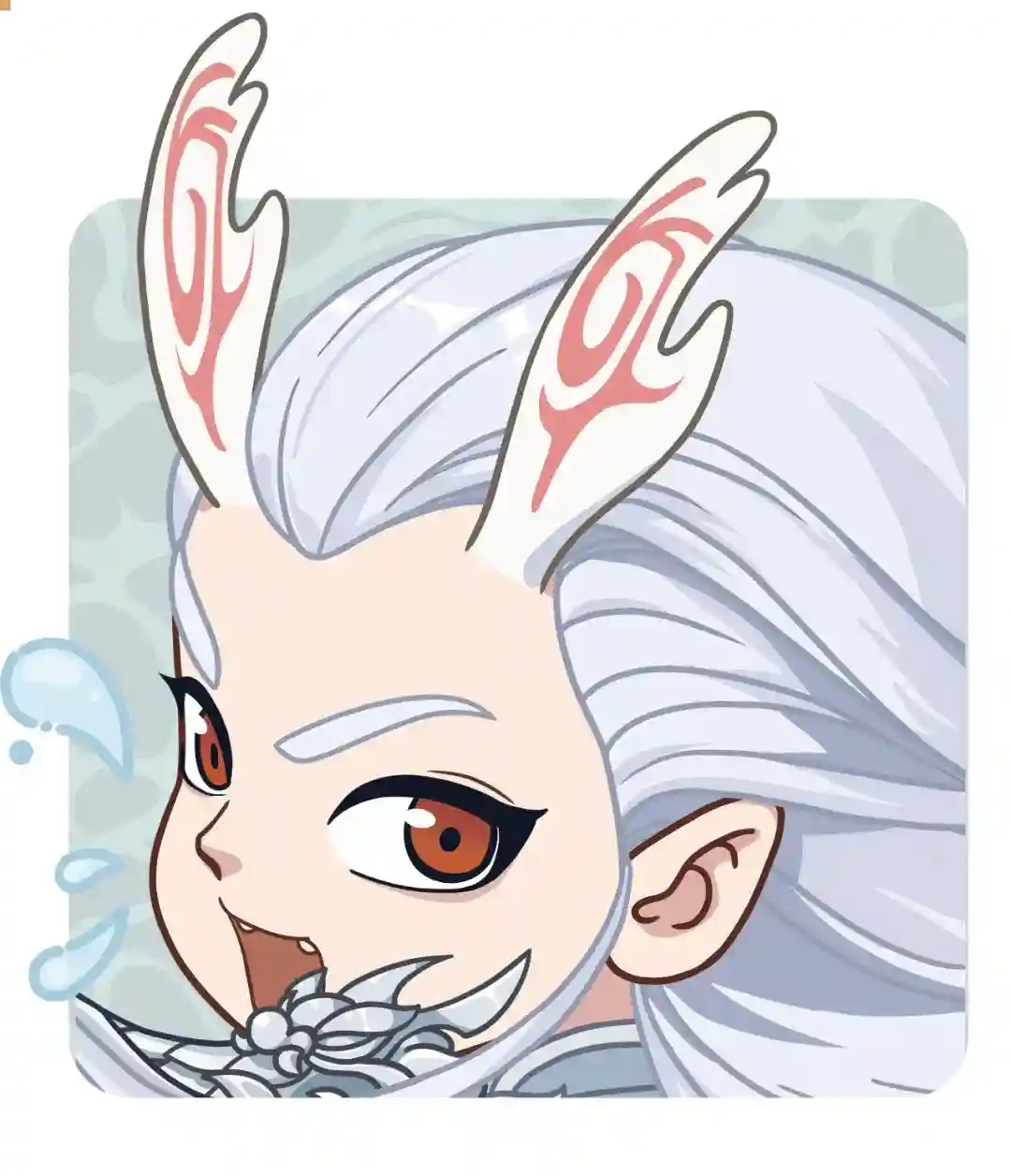 哪吒魔童Q版头像插画展示