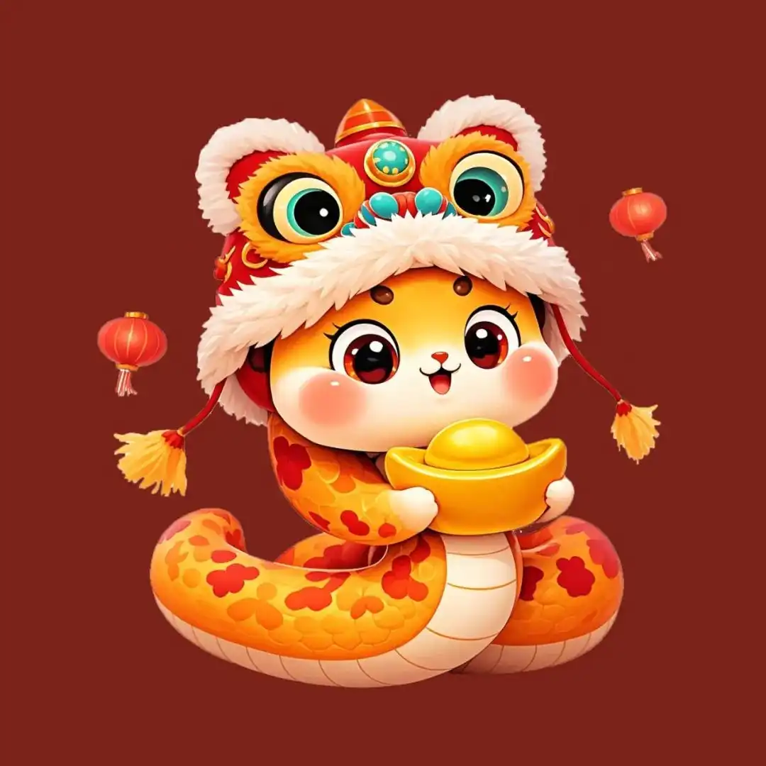 可爱蛇主题高清头像设计