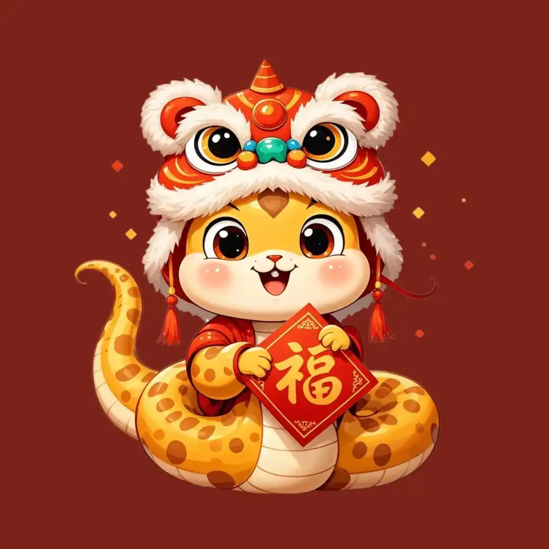 可爱蛇主题高清头像设计