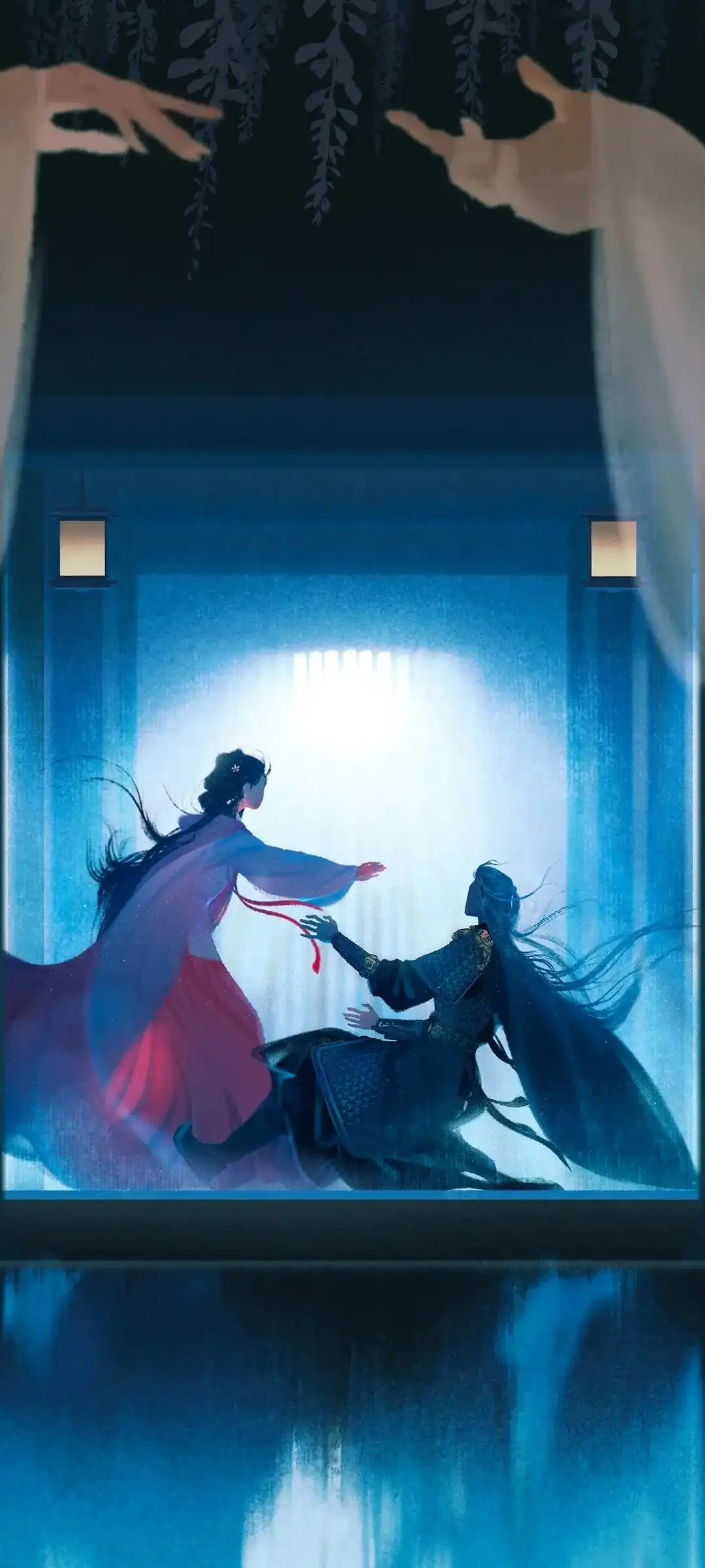 绚丽烟花与跨年派对节庆手机壁纸