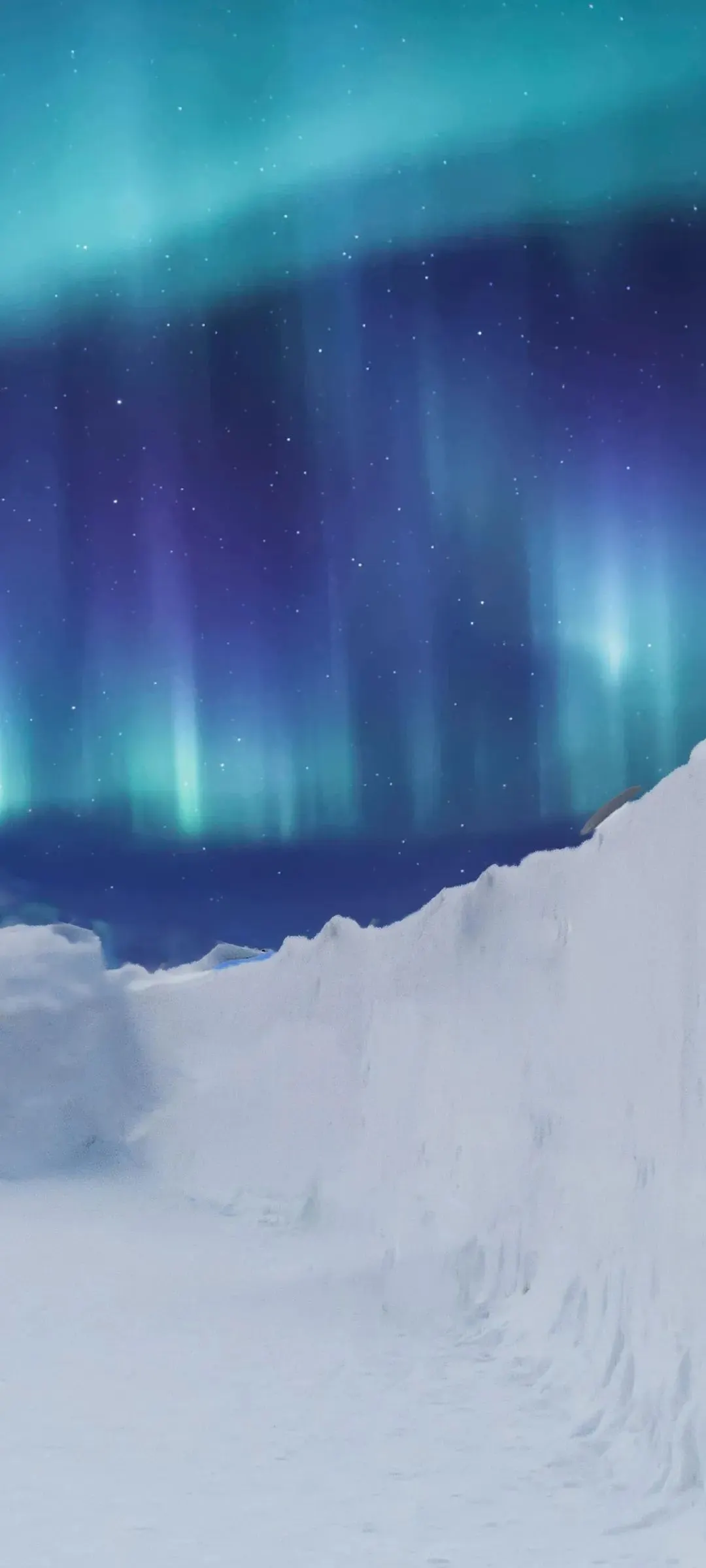 冬季雪景手机壁纸设计