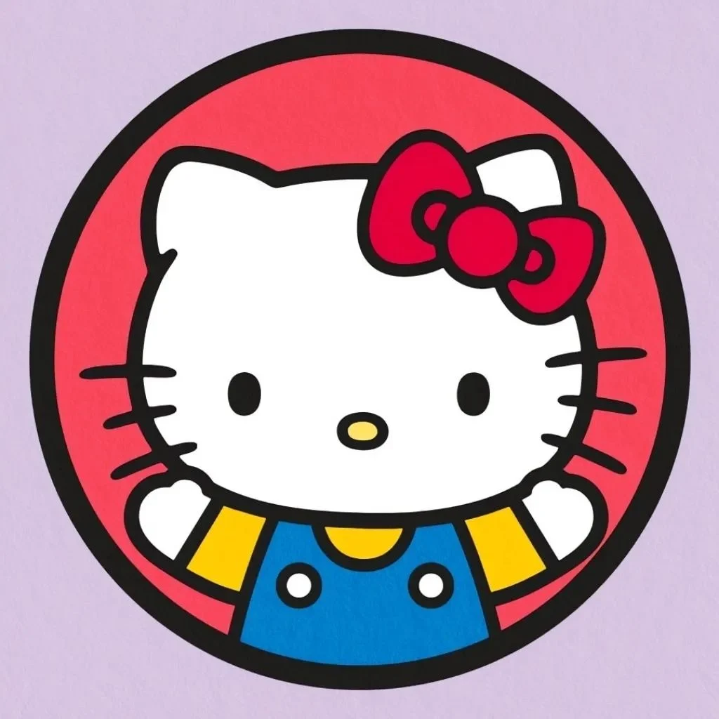 简约风格圆形人物插画