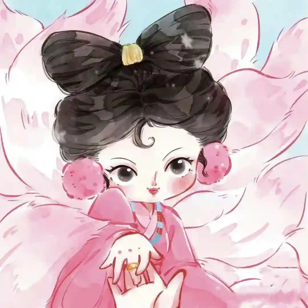 情侣人物可爱风格头像画面