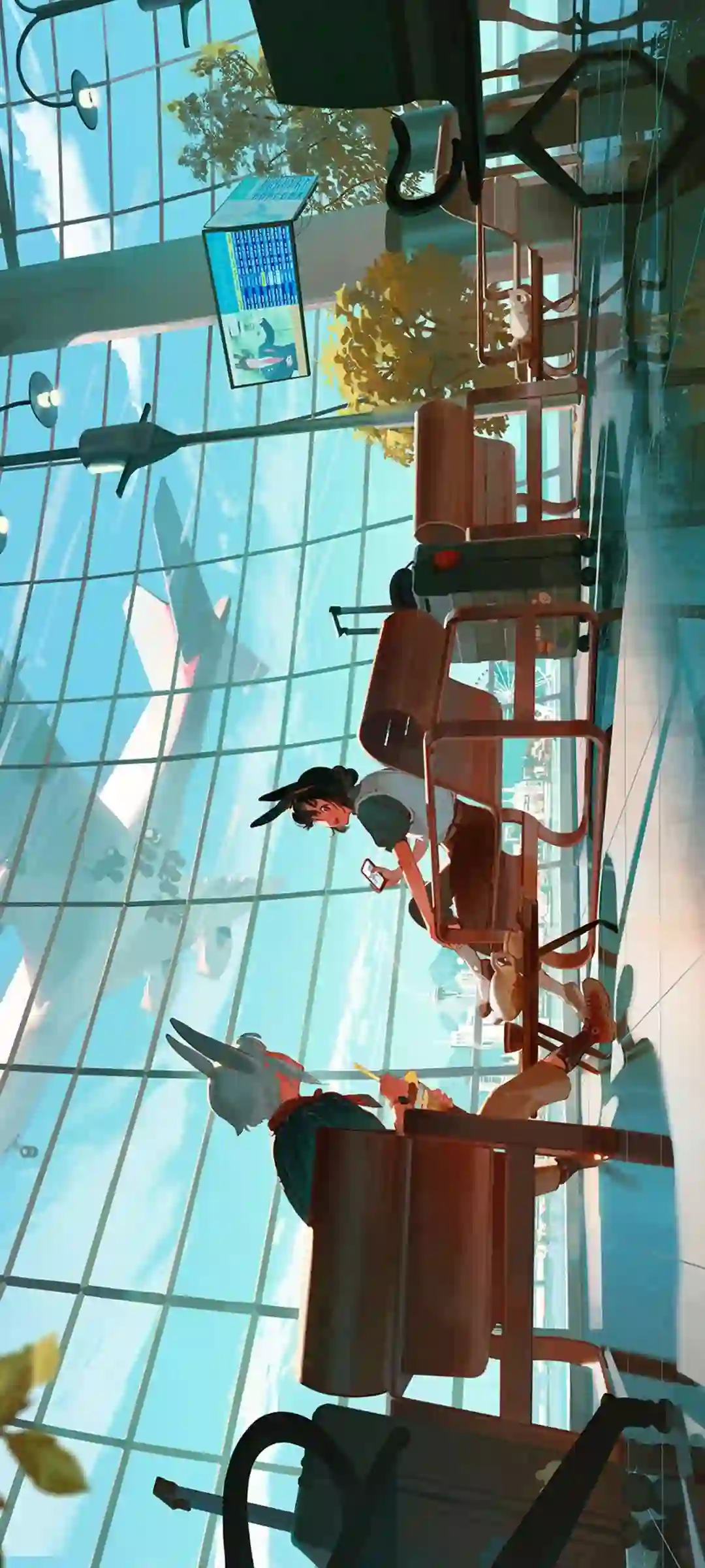 动漫人物车辆场景手机壁纸