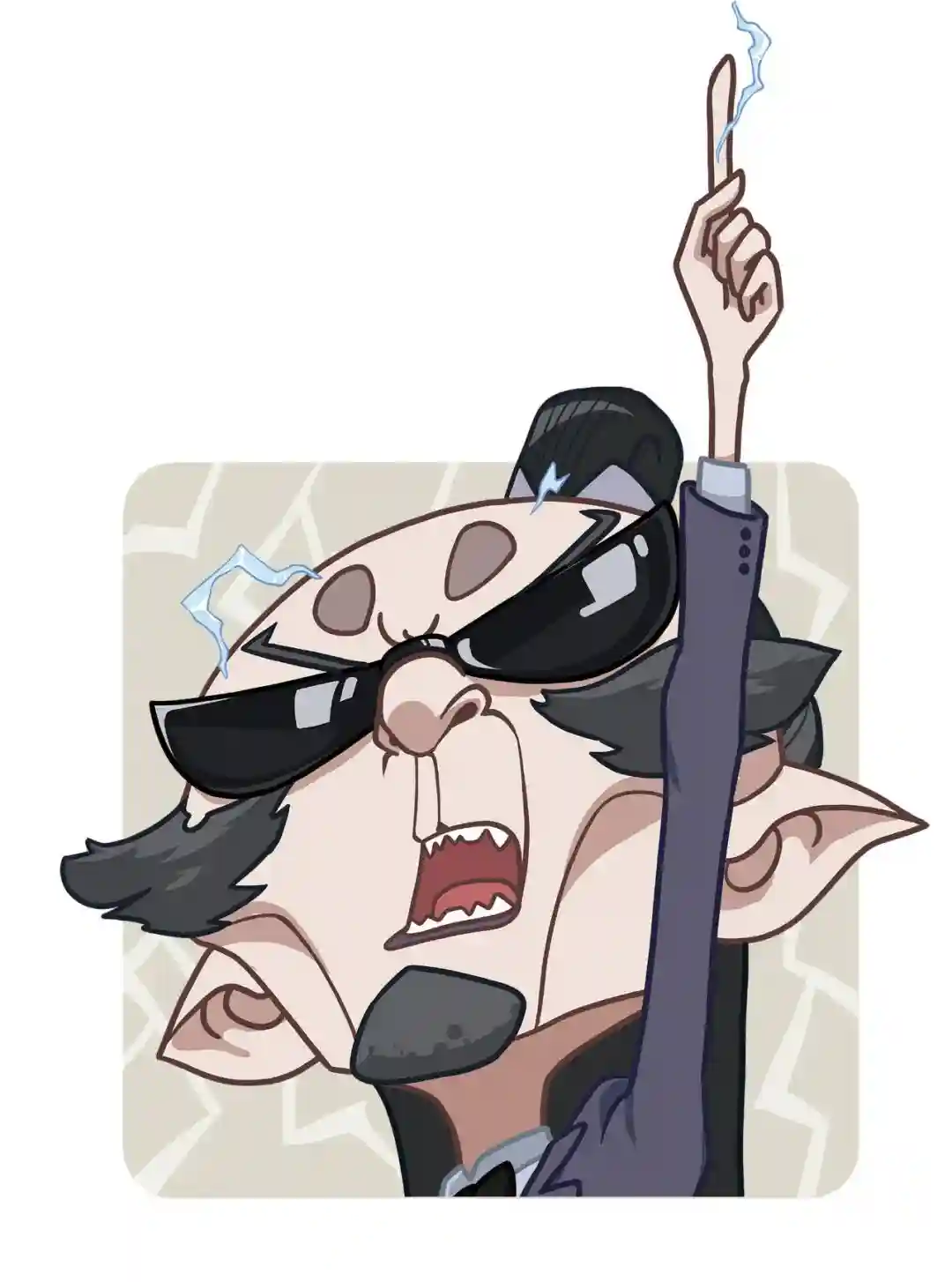 哪吒魔童Q版头像插画展示