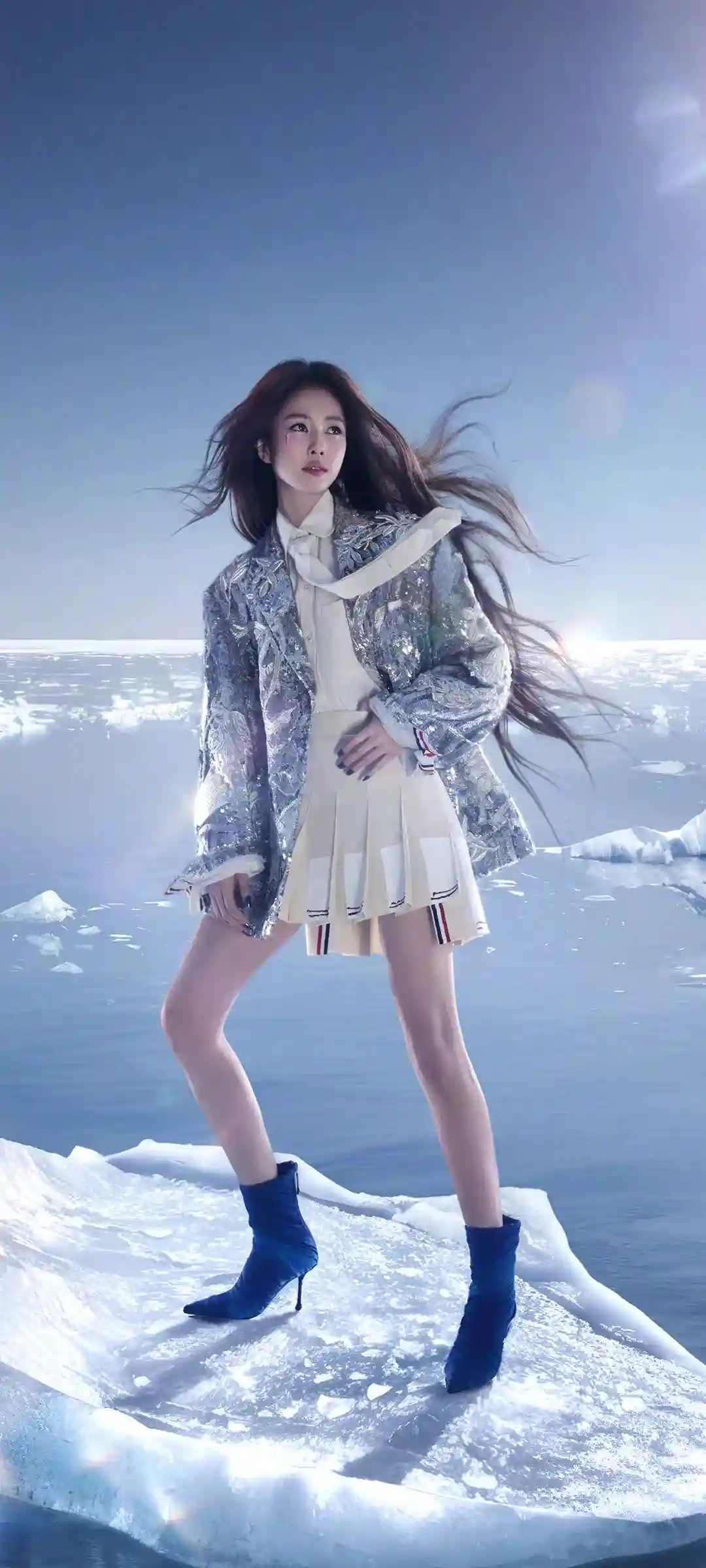 清新自然白鹿森林画面