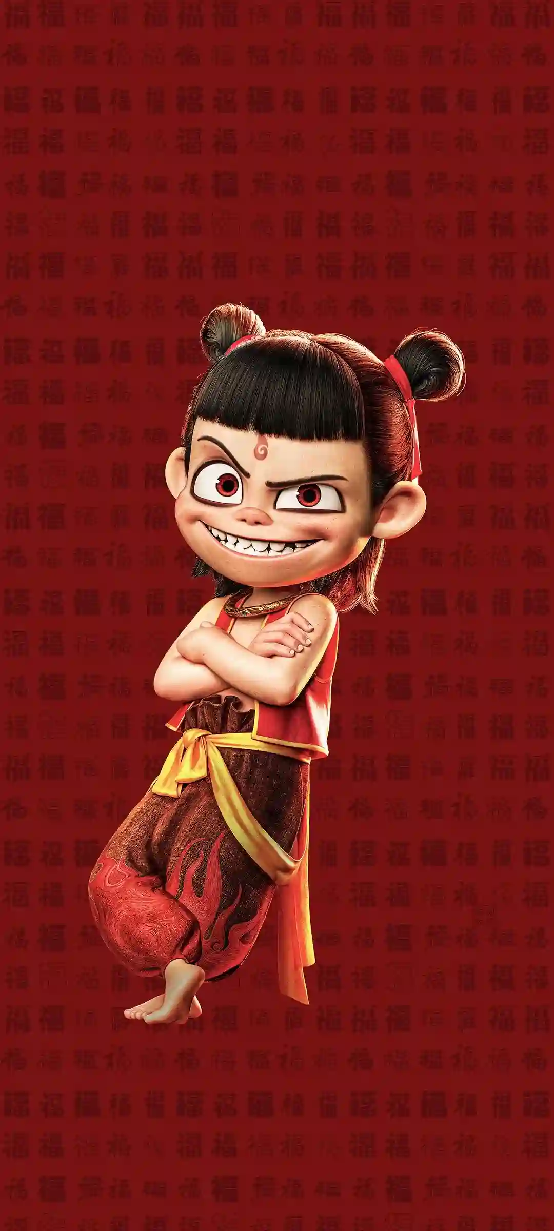 哪吒之魔童闹海主题手机壁纸展示