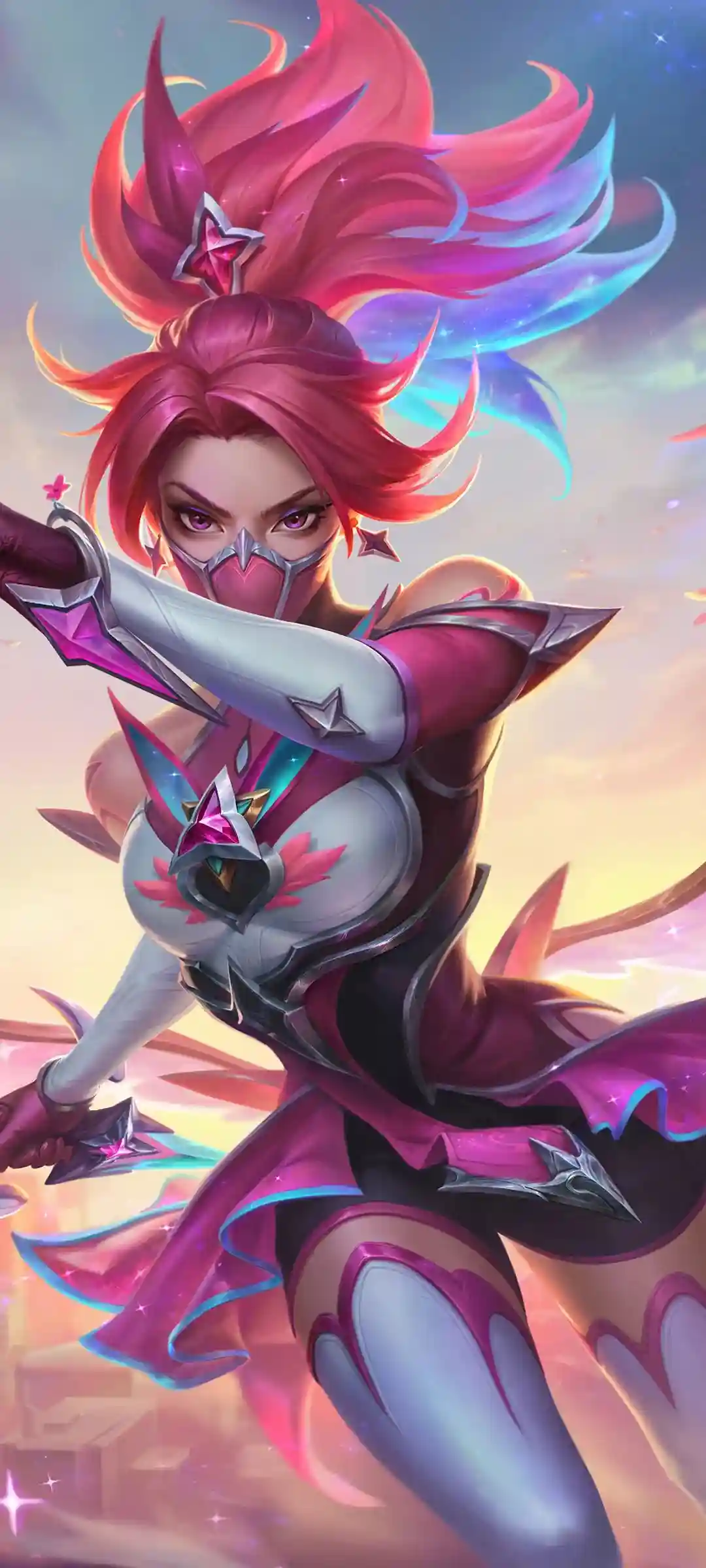 冬日雪景街景动漫风画面