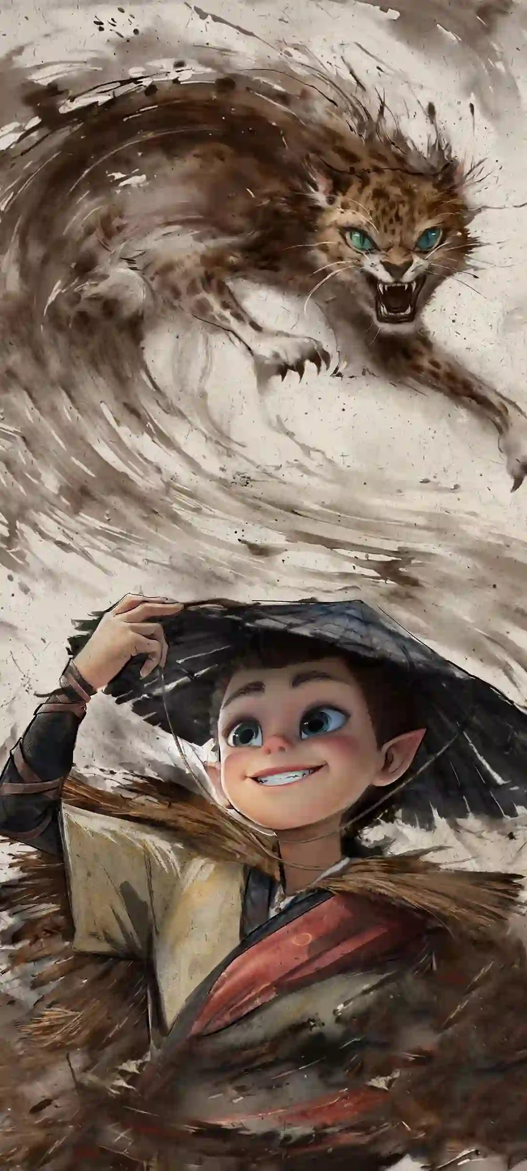 动漫人物风格手机壁纸画面