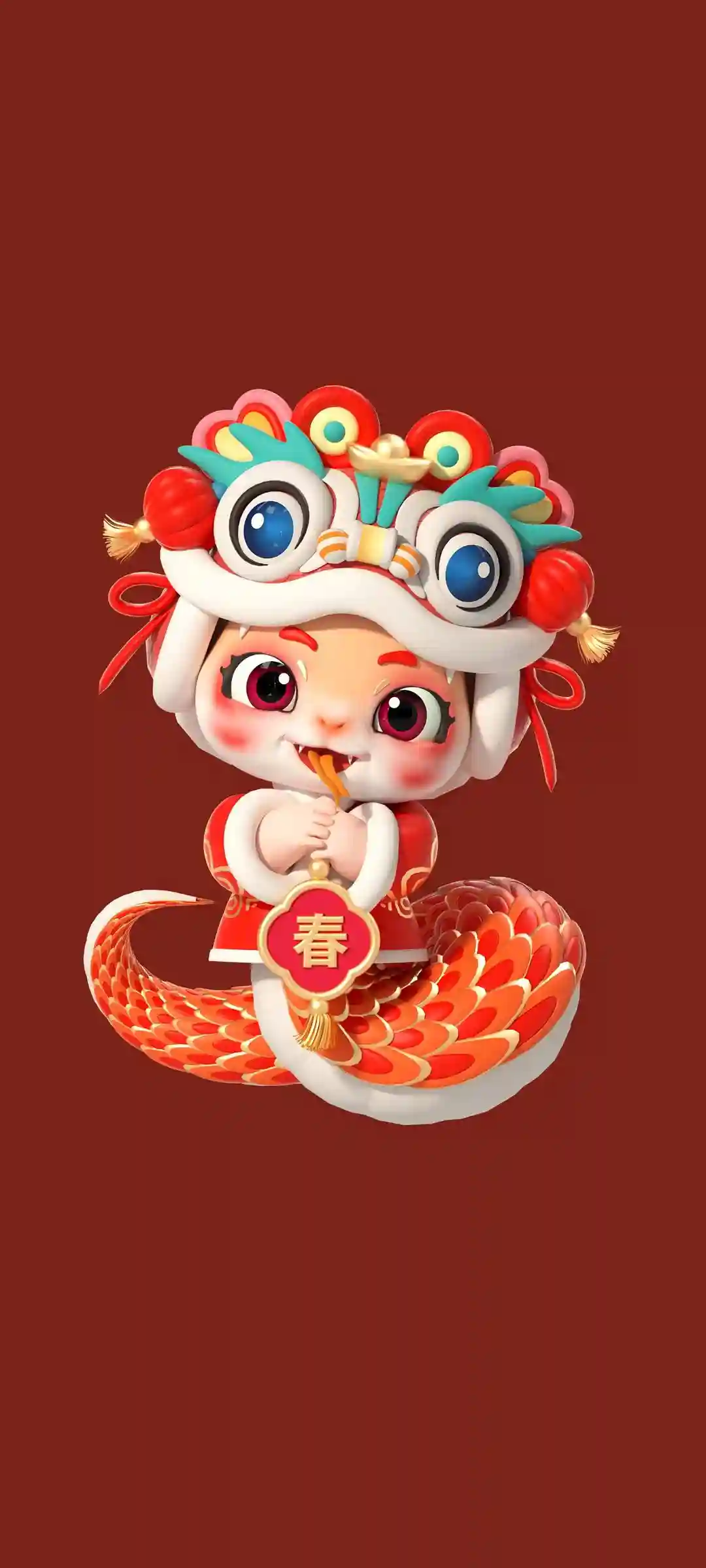 新春节庆手机壁纸设计展示