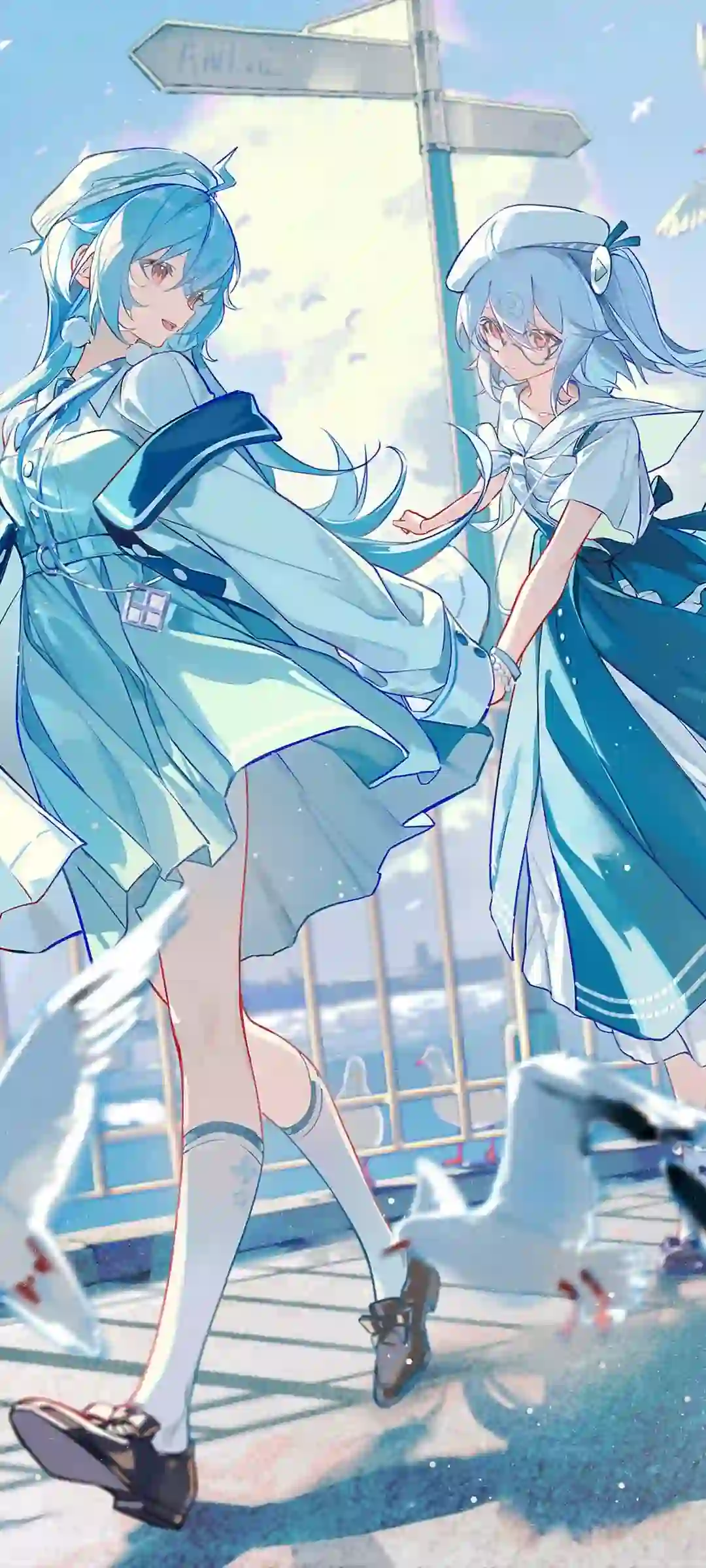 原神主题人物与自然元素手机壁纸