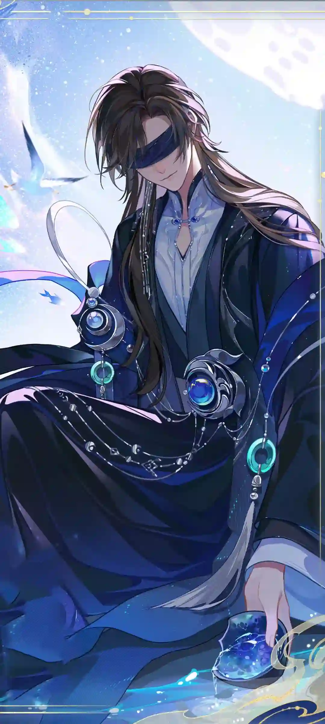 柔光花景动漫人物画面