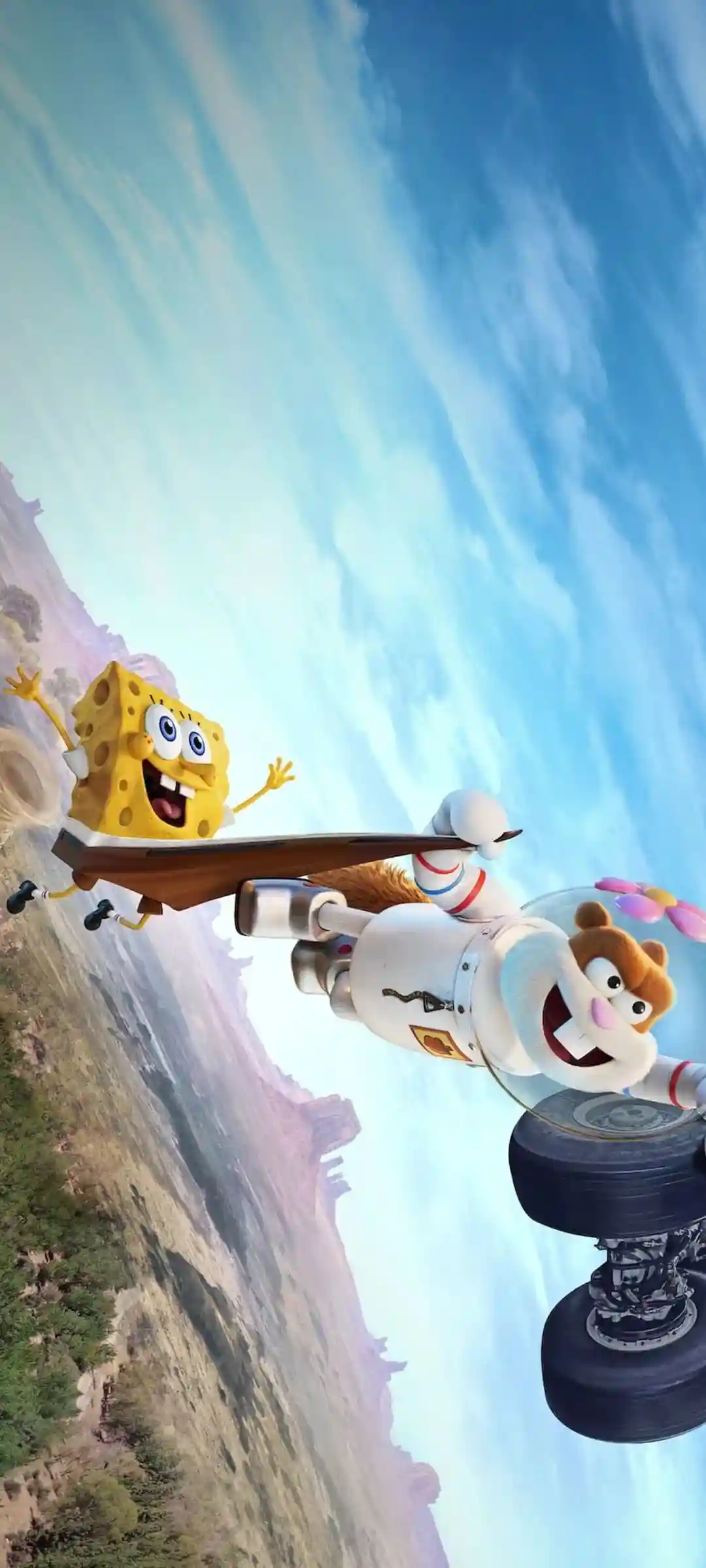 海绵宝宝卡通风格手机壁纸