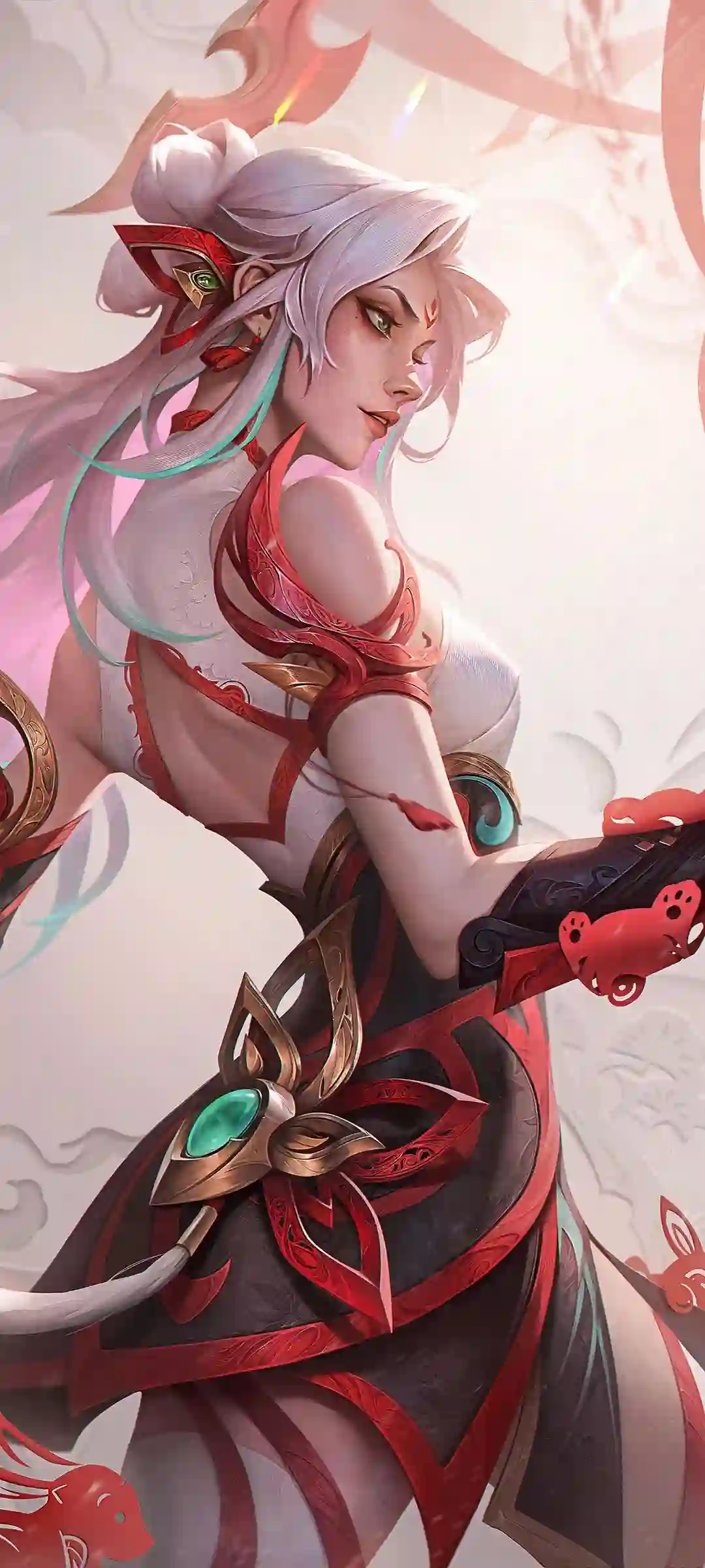 天空动漫风格人物手机壁纸