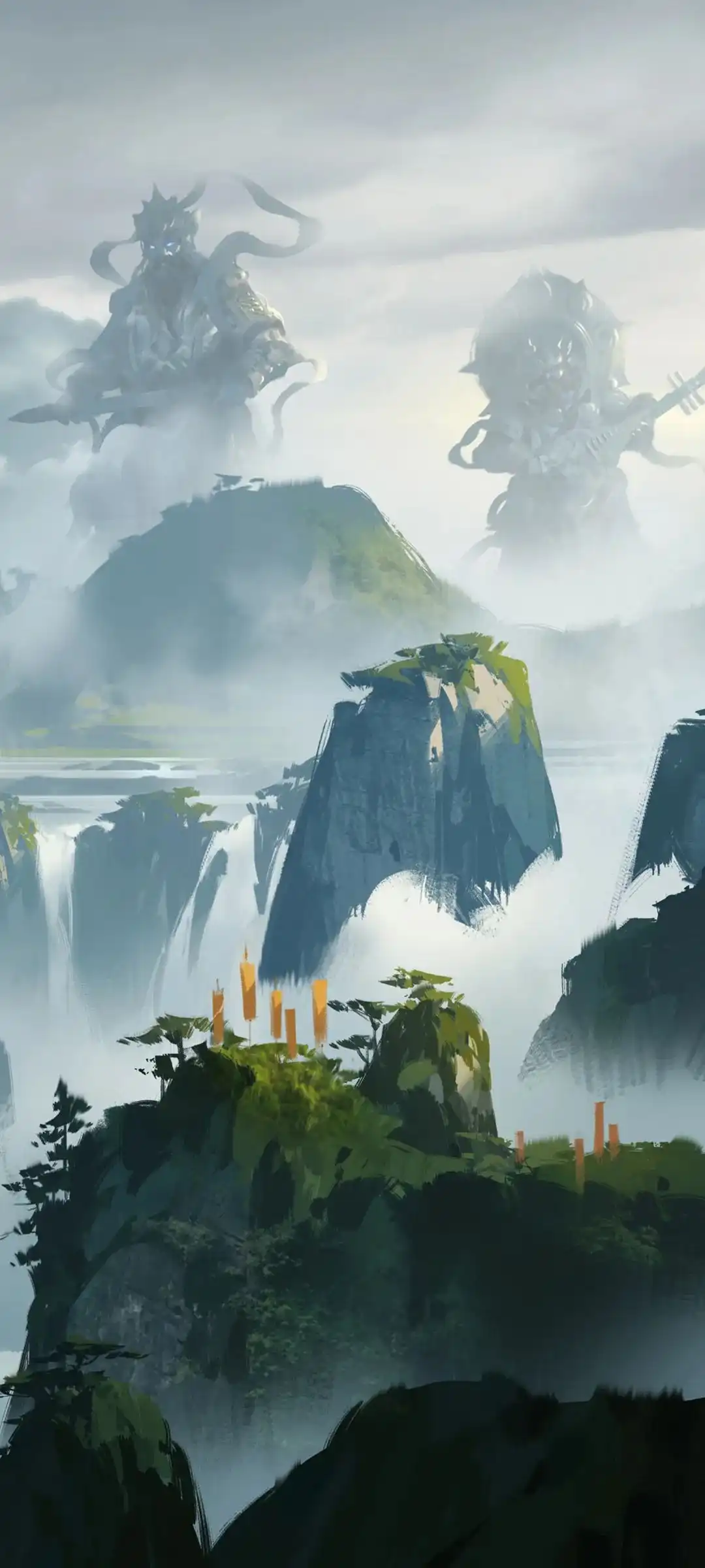 暖调原野锦鲤自然画面