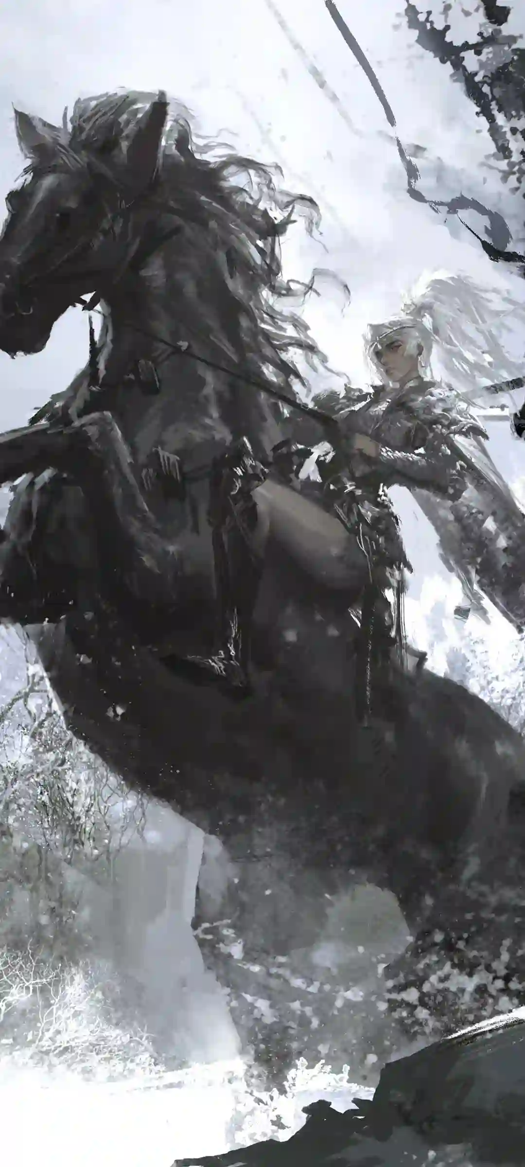 极光夜景人物场景壁纸