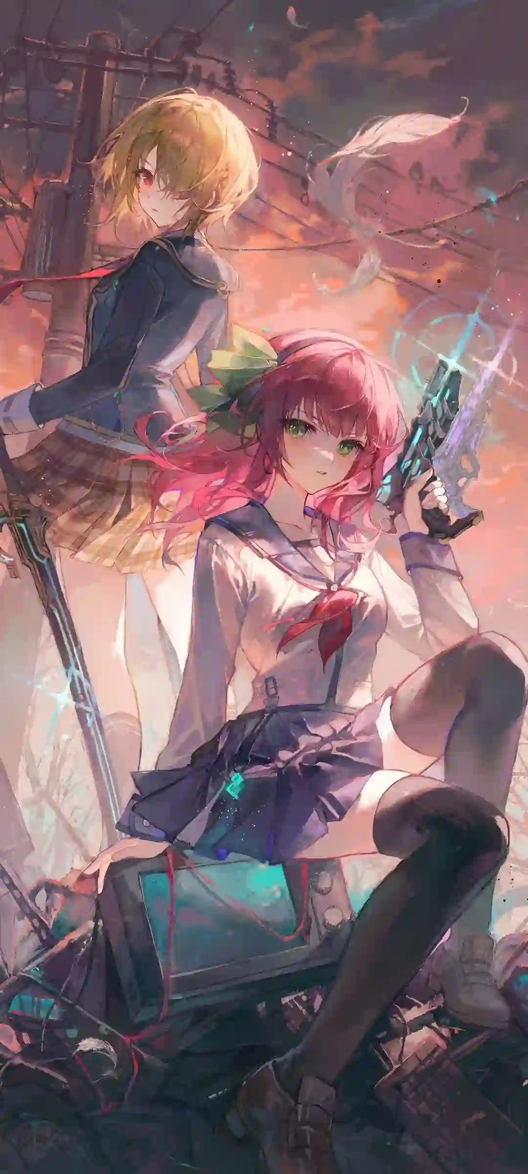 简约风格手机壁纸光影效果展示