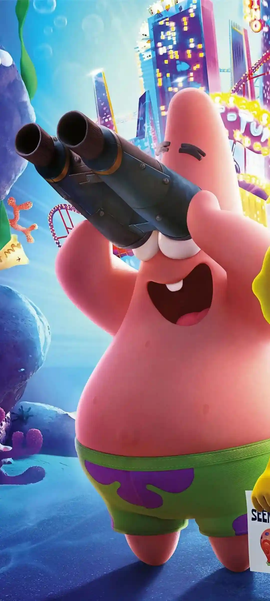 海绵宝宝卡通风格手机壁纸