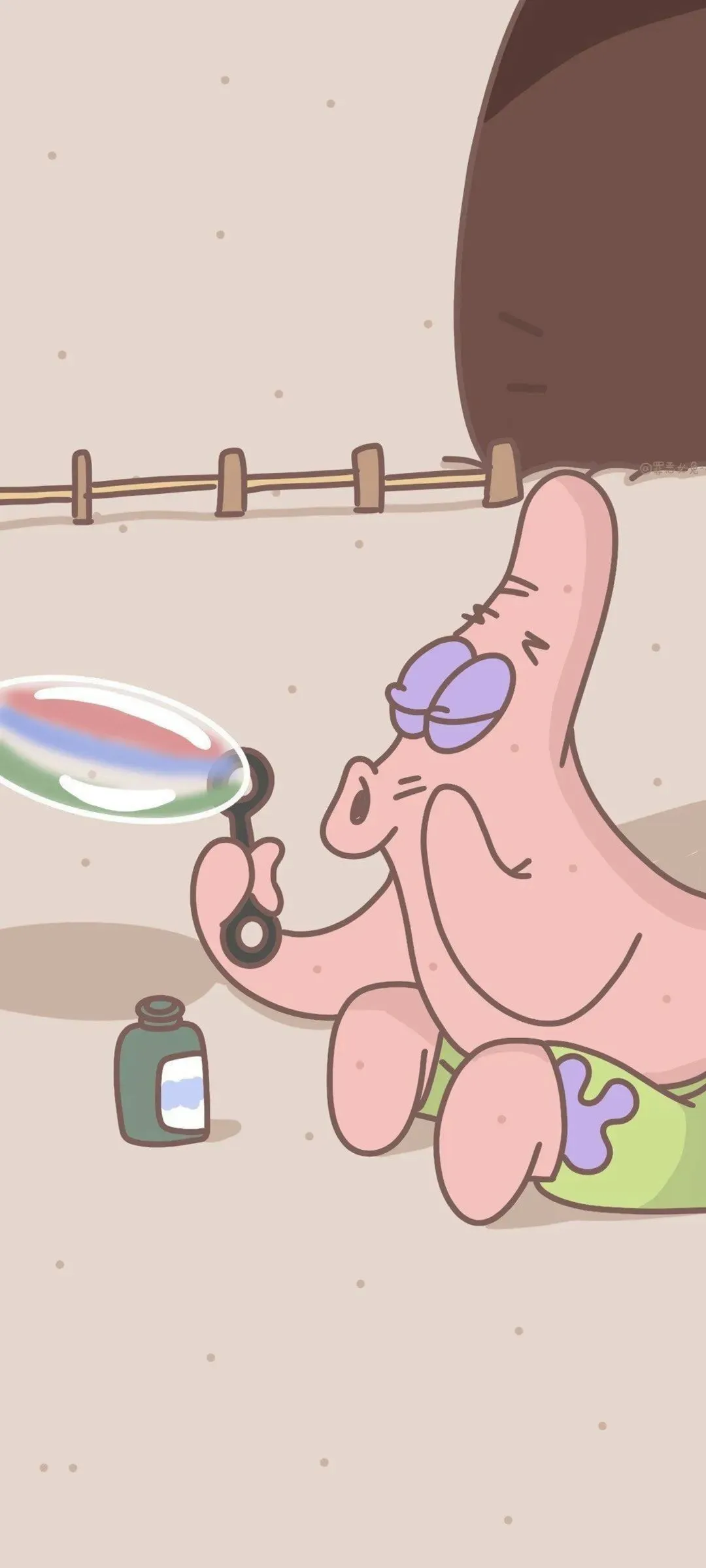 海绵宝宝卡通风格手机壁纸